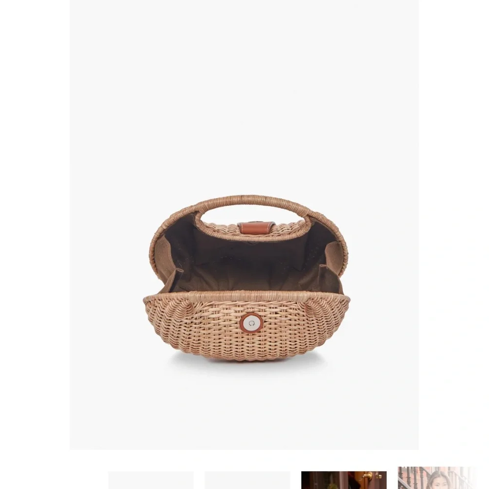 Kayu Ines wicker straw basket bag - Picture 6 of 10